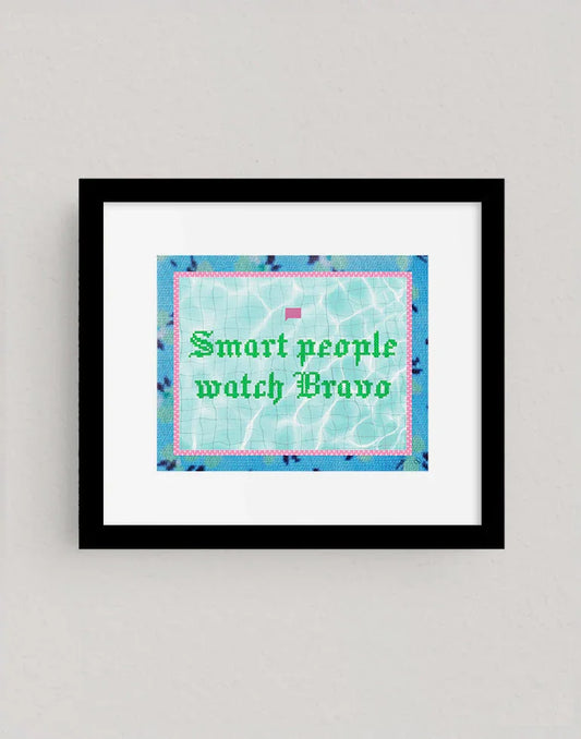 smart-people-watch-bravo-art-print-black-frame - Morgan Lindsay Nelson