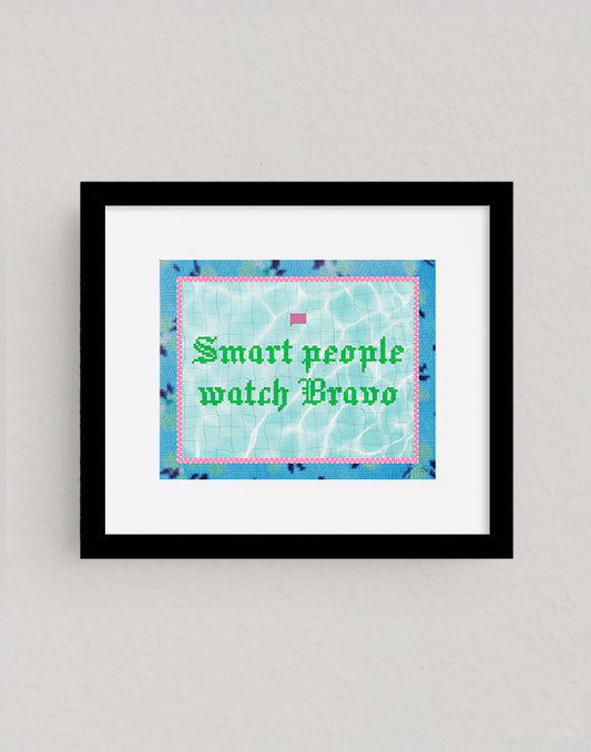 smart-people-watch-bravo-art-print-black-frame - Morgan Lindsay Nelson